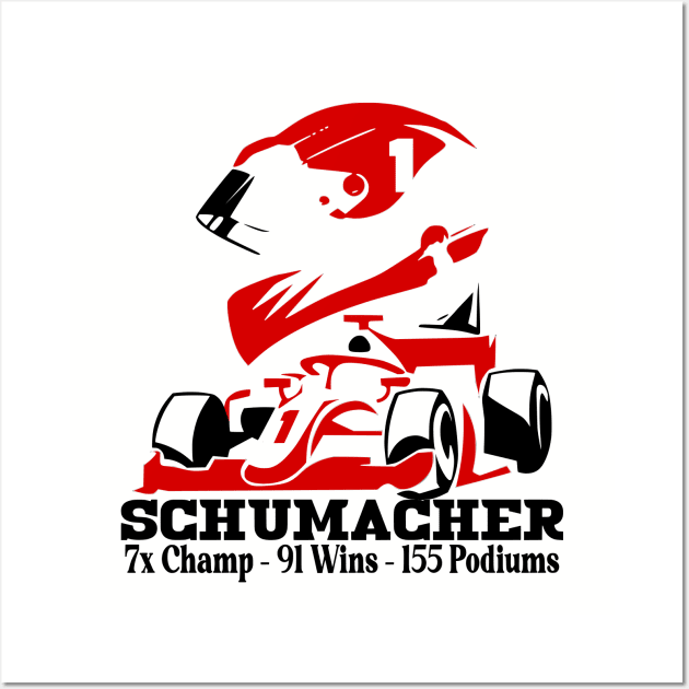 Schumacher Fan Wall Art by Lifeline/BoneheadZ Apparel